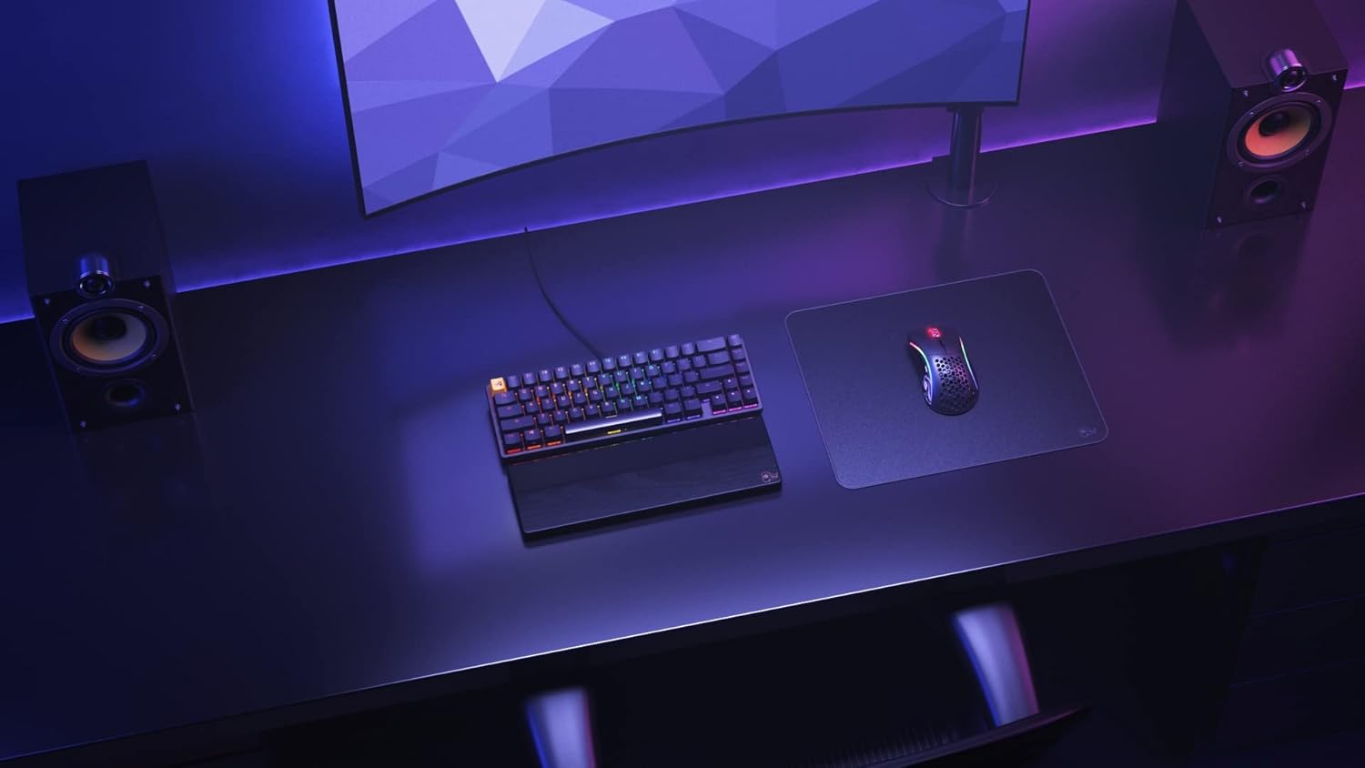 Glorious Large Gaming Mouse Mat/Pad - Stealth Edition - Stitched Edges, Black Cloth Mousepad | 11"x13" (G-L-Stealth) - Image 6