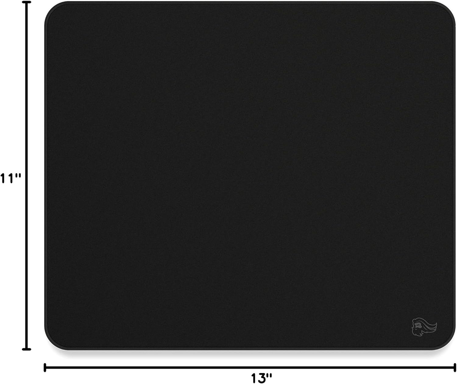 Glorious Large Gaming Mouse Mat/Pad - Stealth Edition - Stitched Edges, Black Cloth Mousepad | 11"x13" (G-L-Stealth) - Image 9